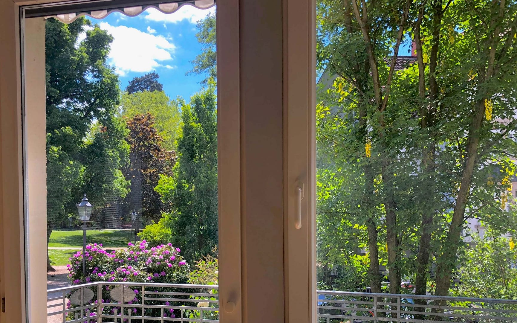 Ausblick Behandlungszimmer eins